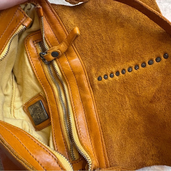 Campomaggi ARTEMISIA Pochette leather bag studded leaf crossbody shoulder purse - Picture 12 of 14